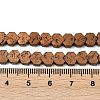Electroplated Natural Lava Rock Beads Strands G-K388-04A-05-4