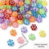 100Pcs Smiling Face Transparent Acrylic Beads MACR-YW0003-47A-1