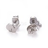304 Stainless Steel Stud Earrings EJEW-F227-19P-2