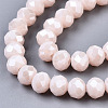 Electroplate Glass Beads Strands EGLA-A034-P8mm-A08-2