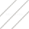 Anti-Tarnish Rhodium Plated 925 Sterling Silver Cable Chains LS-STER-E072-02P-02-1