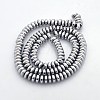Electroplate Non-magnetic Synthetic Hematite Rondelle Beads Strands G-J216B-08-2