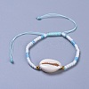 Adjustable Glass Seed Bead Braided Bead Bracelets BJEW-JB04284-M-2