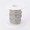 Tarnish Resistant 304 Stainless Steel Curb Chains CHS-F003-03P-B-2