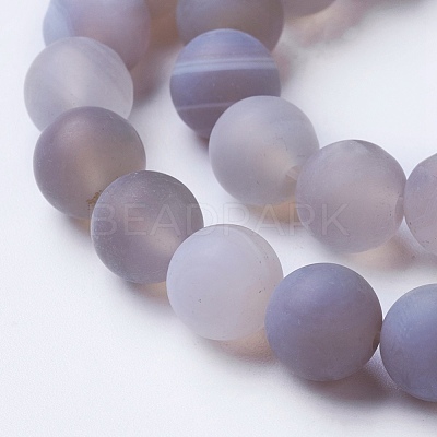 Natural Grade A Striped Agate/Banded Agate Beads Strands G-E478-04-10mm-1