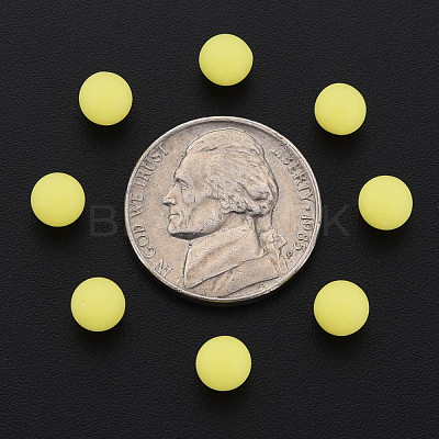 Opaque Acrylic Beads PAB702Y-B01-01-1