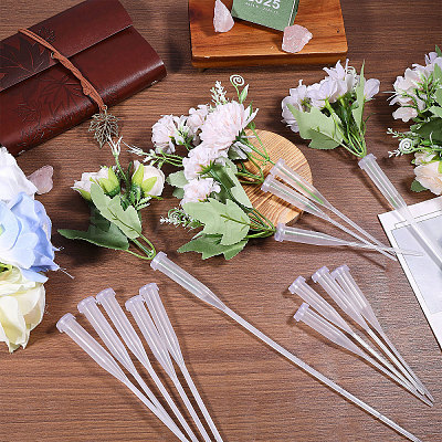 50Pcs PP Plastic Flower Water Tubes AJEW-GL0002-97C-1
