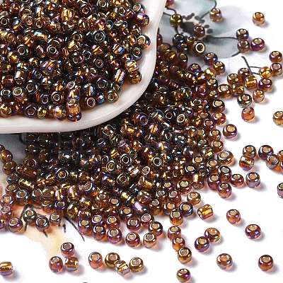8/0 Round Glass Seed Beads SEED-J017-F8-671-1