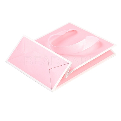 Rectangle Paper Bags with Ribbon Handles CARB-L011-01F-04-1