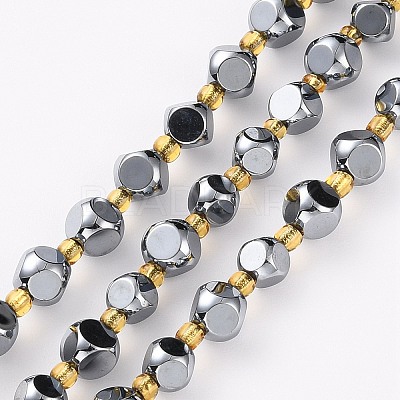 Terahertz Stone Beads Strands G-A030-B18-6mm-B-1