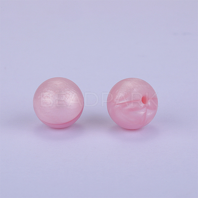 Round Silicone Focal Beads SI-JX0046A-53-1