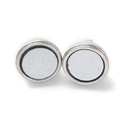 Brass Magnetic Clasps with Loops PALLOY-MC043-2P-1
