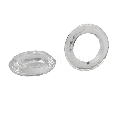 Transparent Acrylic Beads PL671Y-1-1