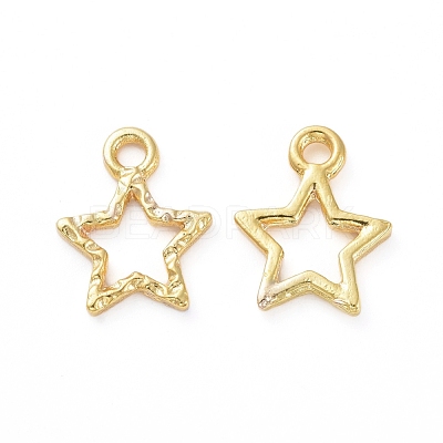 Zinc Alloy Open Back Bezel Pendants PALLOY-E577-07G-1