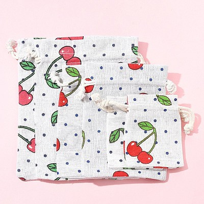 18Pcs 3 Styles Burlap Packing Pouches ABAG-FS0001-10-1