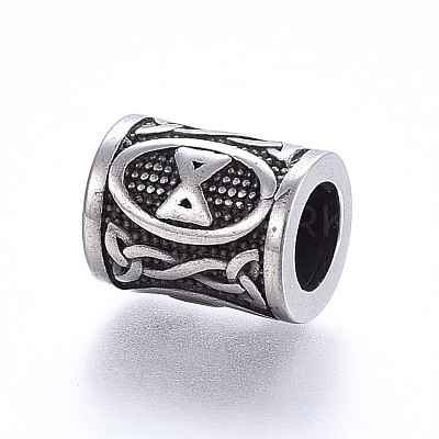 304 Stainless Steel Beads STAS-H460-01AS-12-1