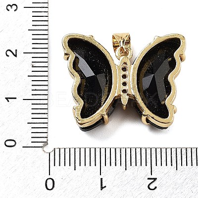 Brass Micro Pave Clear Cubic Zirconia Pendants ZIRC-P079-A01-15-1