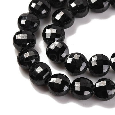 Natural Black Spinel Beads Strands X-G-F770-B01-01-1