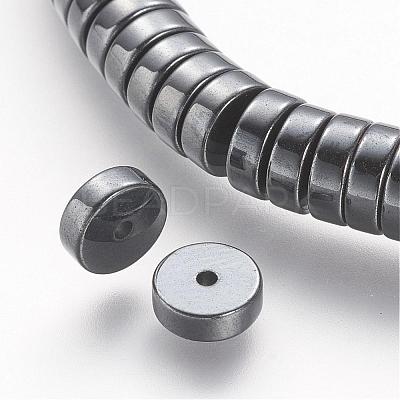 Non-magnetic Synthetic Hematite Beads Strands G-P218-19-03-1