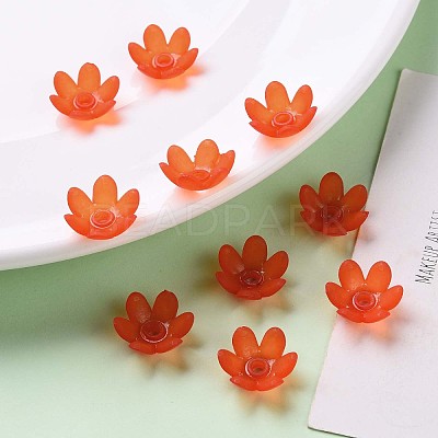 Frosted Acrylic Bead Caps MACR-S371-07A-726-1