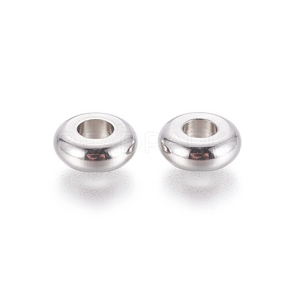 Tarnish Resistant 304 Stainless Steel Spacer Beads STAS-F205-02P-D-1