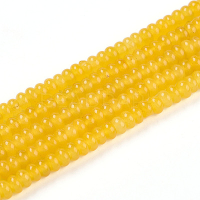 Dyed Natural White Jade Beads Strands G-T139-57A-01-1