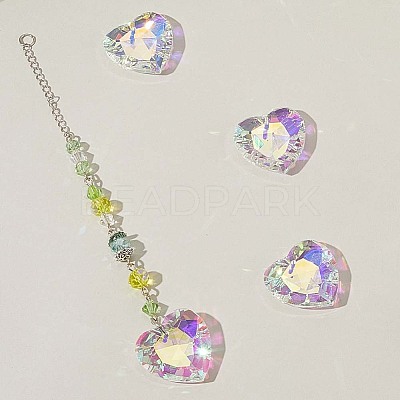 12Pcs Glass Pendants GLAA-SP0001-43-1