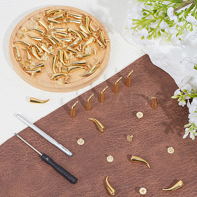 50Bags Alloy Decorative Rivets FIND-GF0009-69A-G-1