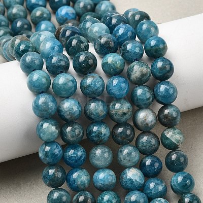 Natural Apatite Beads Strands G-F674-04-8mm-1