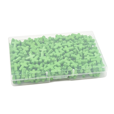 200Pcs Opaque Acrylic Beads SACR-FS0001-39C-1