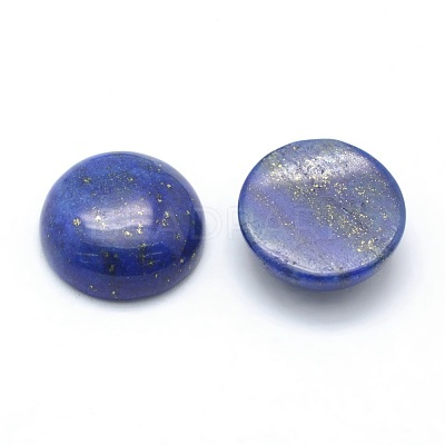Natural Lapis Lazuli Cabochons G-P393-R11-12mm-1