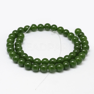 Natural TaiWan Jade Bead Strands G-F342-03-10mm-1