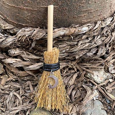 Halloween Theme Mini Witch Broom Party Decoration HAWE-PW0001-105C-1
