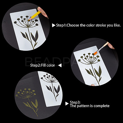 PET Plastic Drawing Painting Stencils Templates DIY-WH0502-62B-1