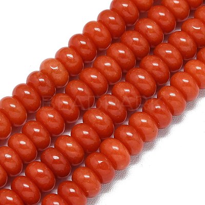 Natural Malaysia Jade Beads Strands G-B165-G01-5x8mm-12-1