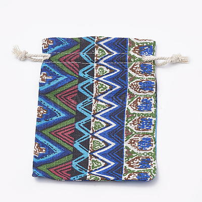Polycotton(Polyester Cotton) Packing Pouches Drawstring Bags ABAG-T006-A23-1