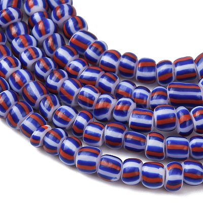 Handmade Lampwork Beads Strands X-BLOW-K001-01A-16-1
