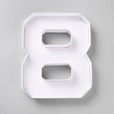 Paper Number 8 Candy Box AJEW-WH20010-96A-1