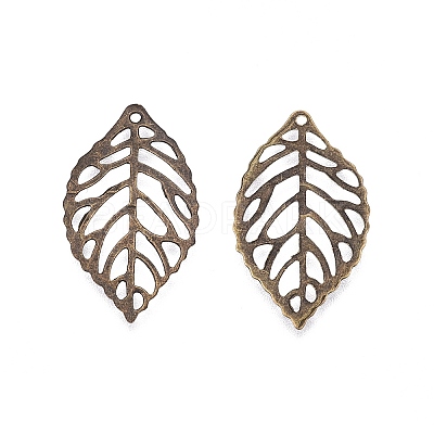 Iron Filigree Joiners Pendants IFIN-N011-08AB-1