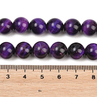 Natural Tiger Eye Beads Strands G-S259-03A-10mm-1