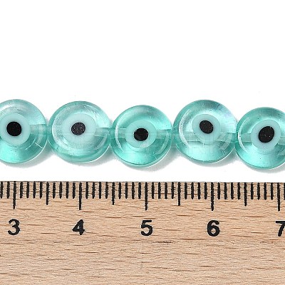 Handmade Evil Eye Lampwork Beads Strands LAMP-G164-10C-01-1