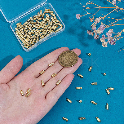 Brass Cord End FIND-PH0028-49A-G-1