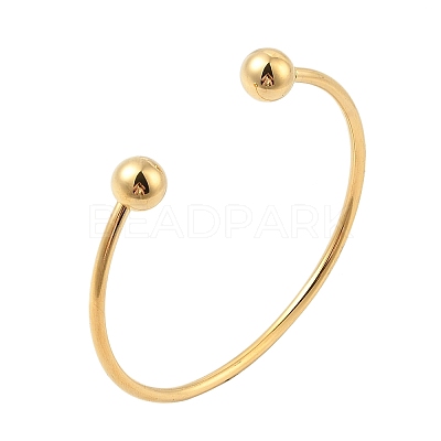 Ion Plating(IP) 304 Stainless Steel European Style Bangles Making PPJ-G001-04G-01-1