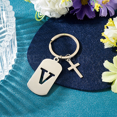 1Pc Stainless Steel Keychains KEYC-TADJ0001-08V-1