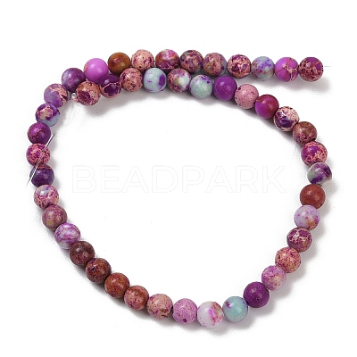 Dyed Natural Regalite/Imperial Jasper/Sea Sediment Jasper Beads Strands G-B124-C04-08-1