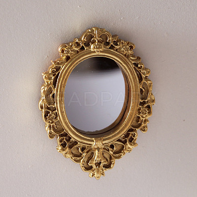 Miniature Retro Embossed Resin Mirrors MIMO-PW0001-014B-01-1