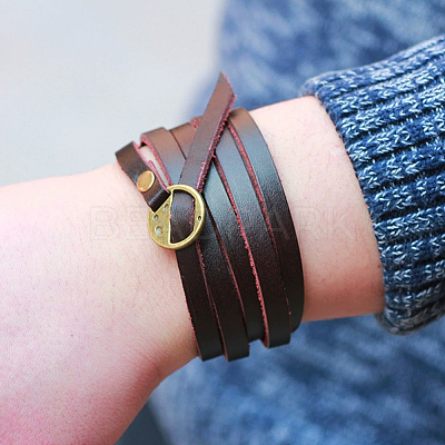 1Pc Leather Cord Bracelets/Chain Belts BJEW-CL0001-19-1