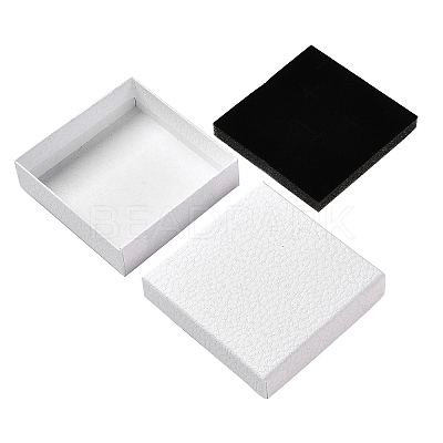Square Cardboard Necklace Box X1-CBOX-Q038-02B-1