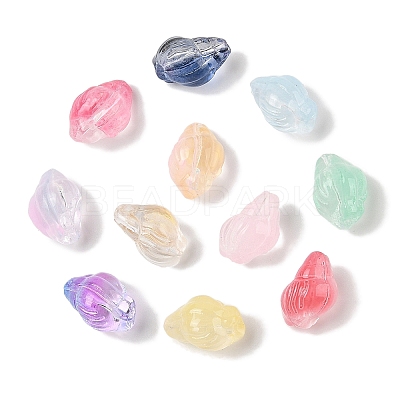 Transparent Spray Paint Glass Beads GLAA-Z011-12-1