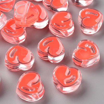 Transparent Enamel Acrylic Beads TACR-S155-004A-1